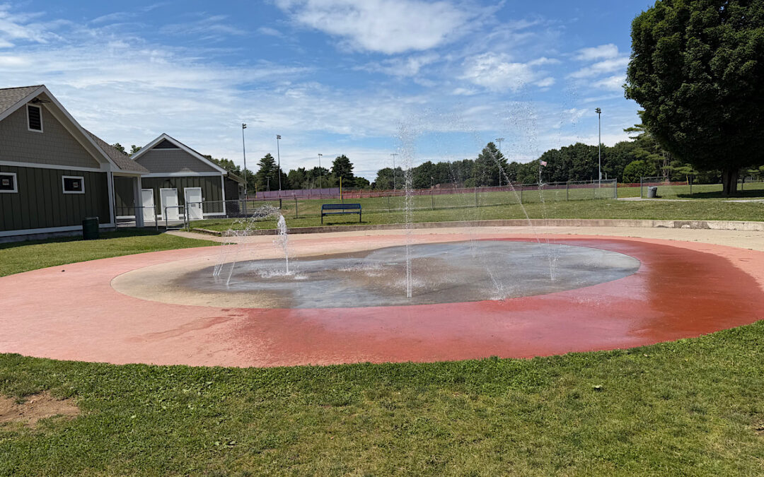 The Splash Pad at Veterans Memorial Park on Geyser Road